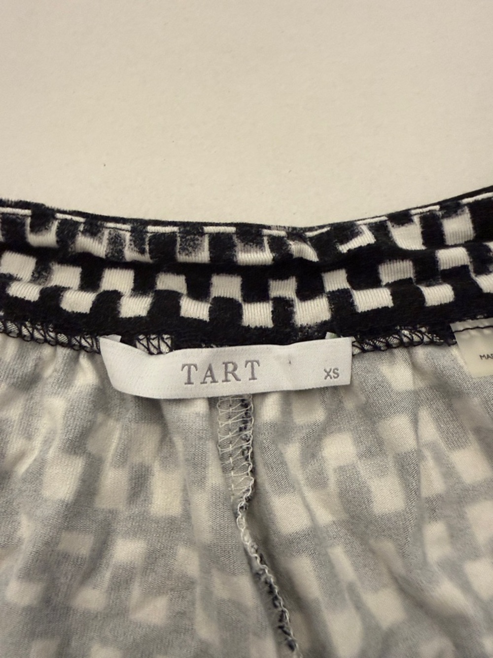 Tart Black and White  Woven-Pattern Shorts - Picture 6 of 9
